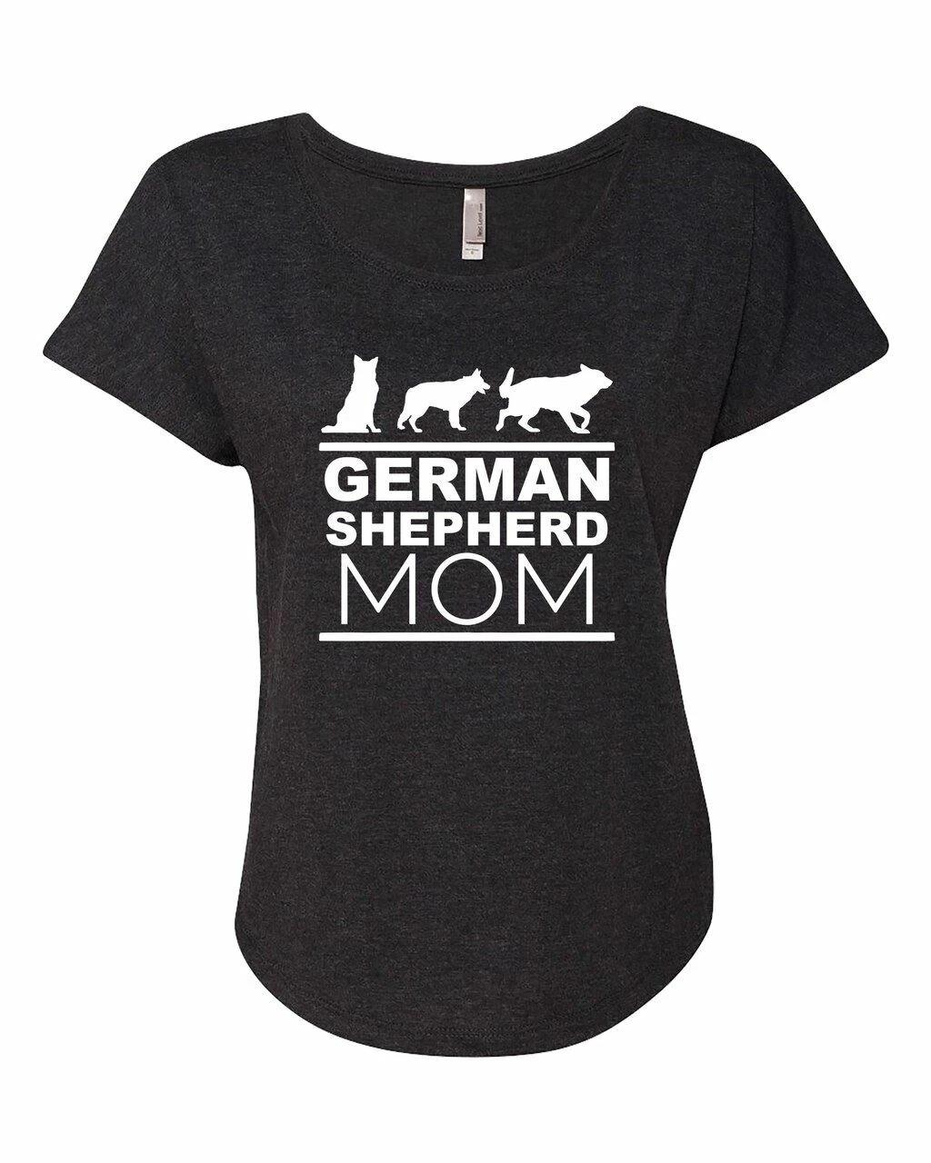 

Pastore Tedesco Mamma Donna Triblend Dolman Tee S