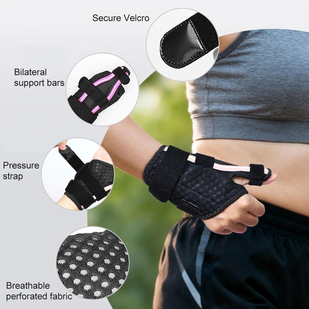 with Dual Support Strip Wrist Spica Splint Adjustable Thumb Stabilizer  CMC Condition
