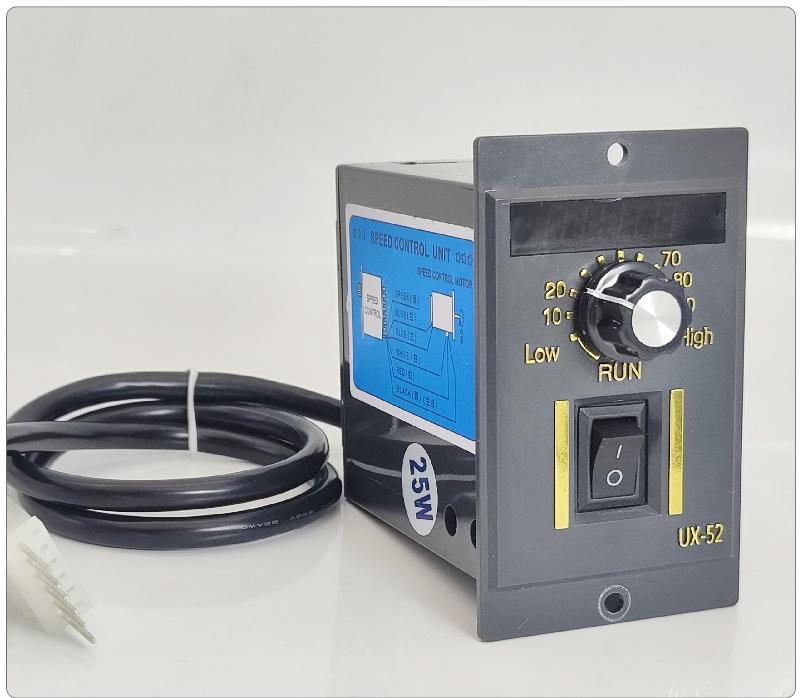 Intelligent UX-52 Motor Speed Controller with Digital Display, 220V Geared Motor, US-52 Speed Control Switch, 6W-250W