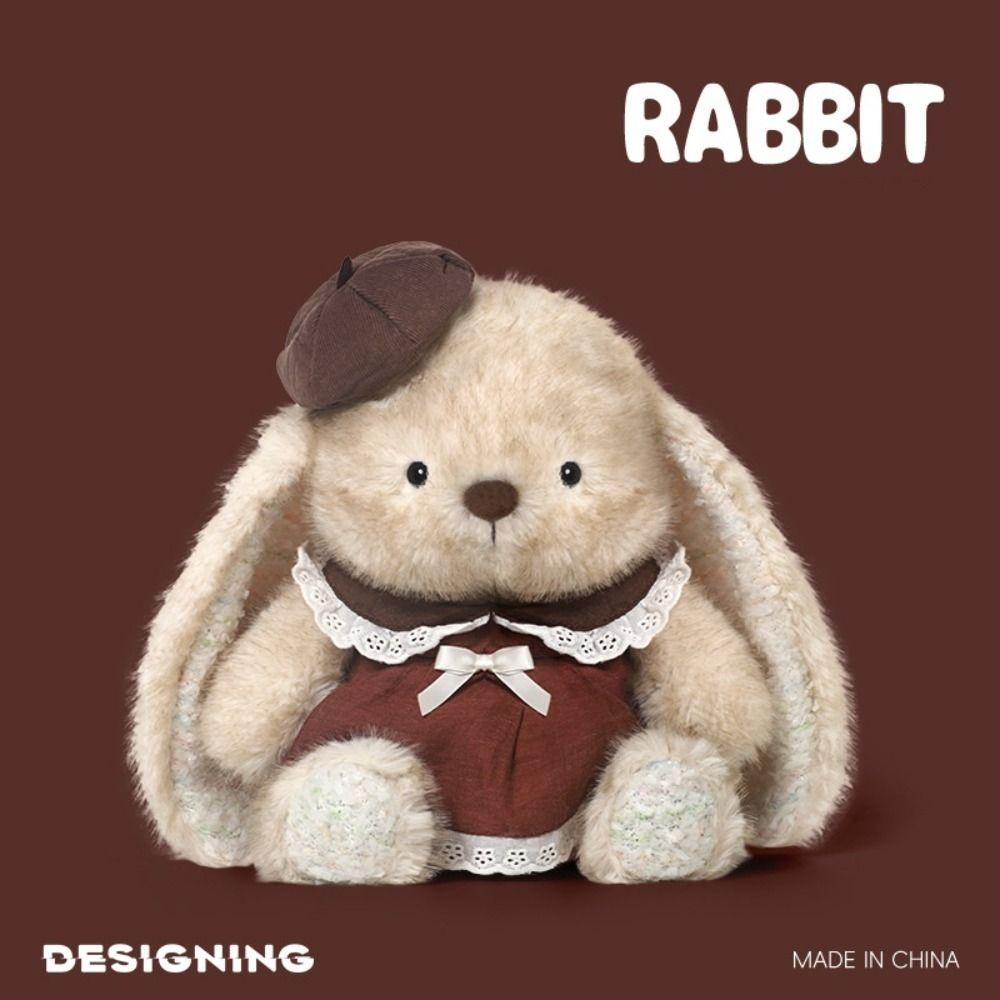 Stuffed Animal Bunny Plush Toy Sleeping Pillow Stuffed Rabbit Walnut Rabbit Doll Animal Lovers