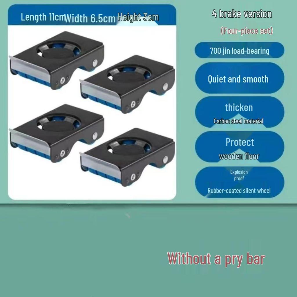 Heavy-Duty Mobile Appliance Stand with Casters