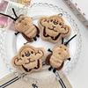 Cartoon Cockroach Plush Keychain Ornament - Cute DIY Bag Decoration with Beaded Chain