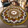 Circular Carpet Bedroom Living Room Carpet Coffee Table Carpet Home Sofa Circular Mat Ethnic Style Carpet