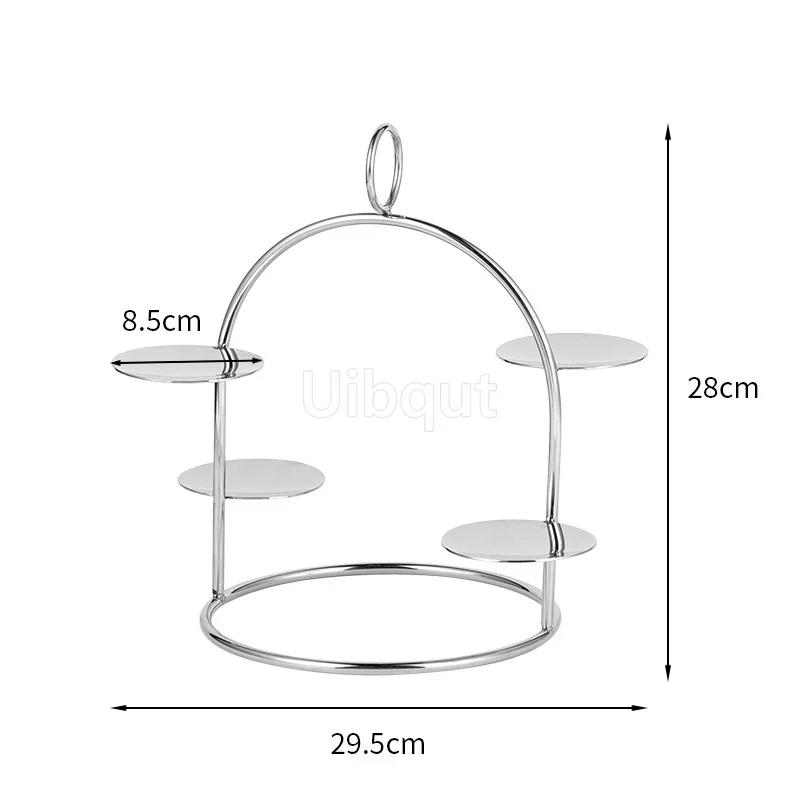 dessert table display rack bread table fruit tray Gold Dim sum Creative cake rack Restaurant Snack decoration Dessert rack