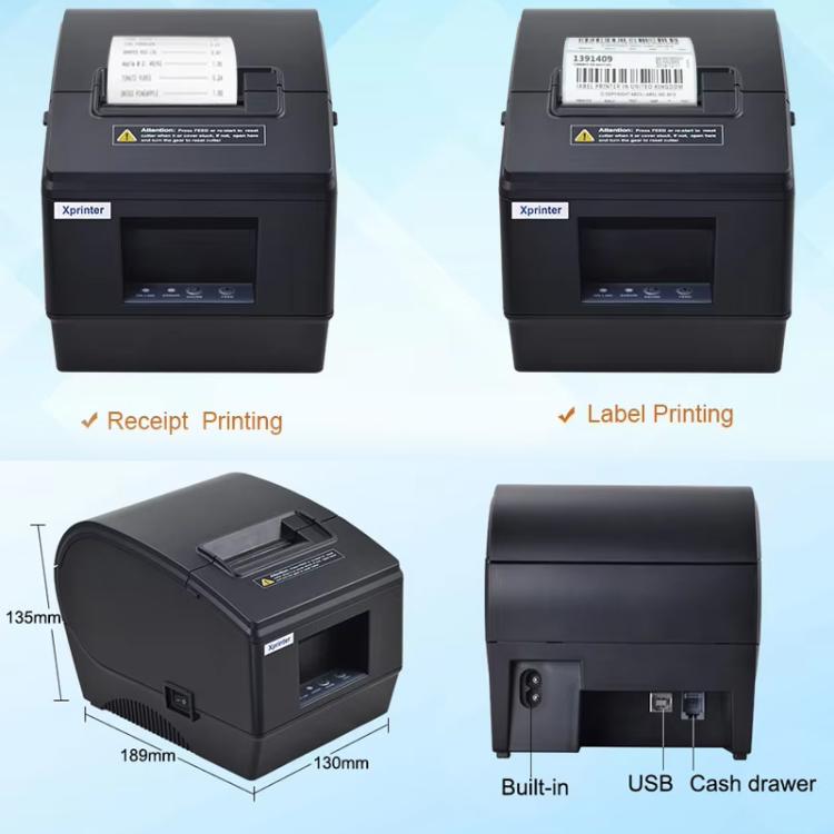 Xprinter XP-236B 48mm Computerversion Thermischer Barcode-Etikettendrucker