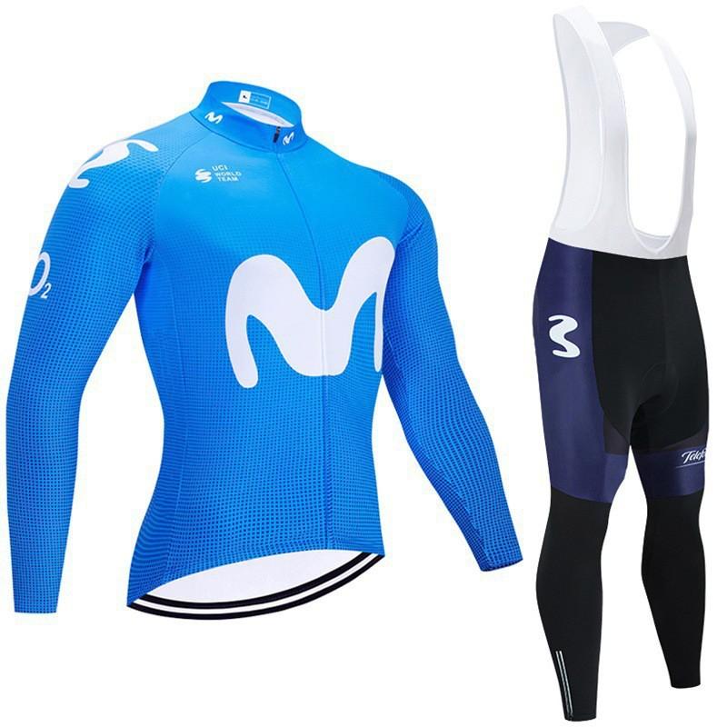 Unisex Long Sleeve Cycling Jersey Set Road Bike Riding Breathable Quick Dry Performance Wear