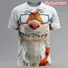Tiger Bird Mouse Pattern T Shirt For Men Funny Animal 3D Printed Short Sleeve Tees Summer Street Loose Tops Round Neck T-Shirts