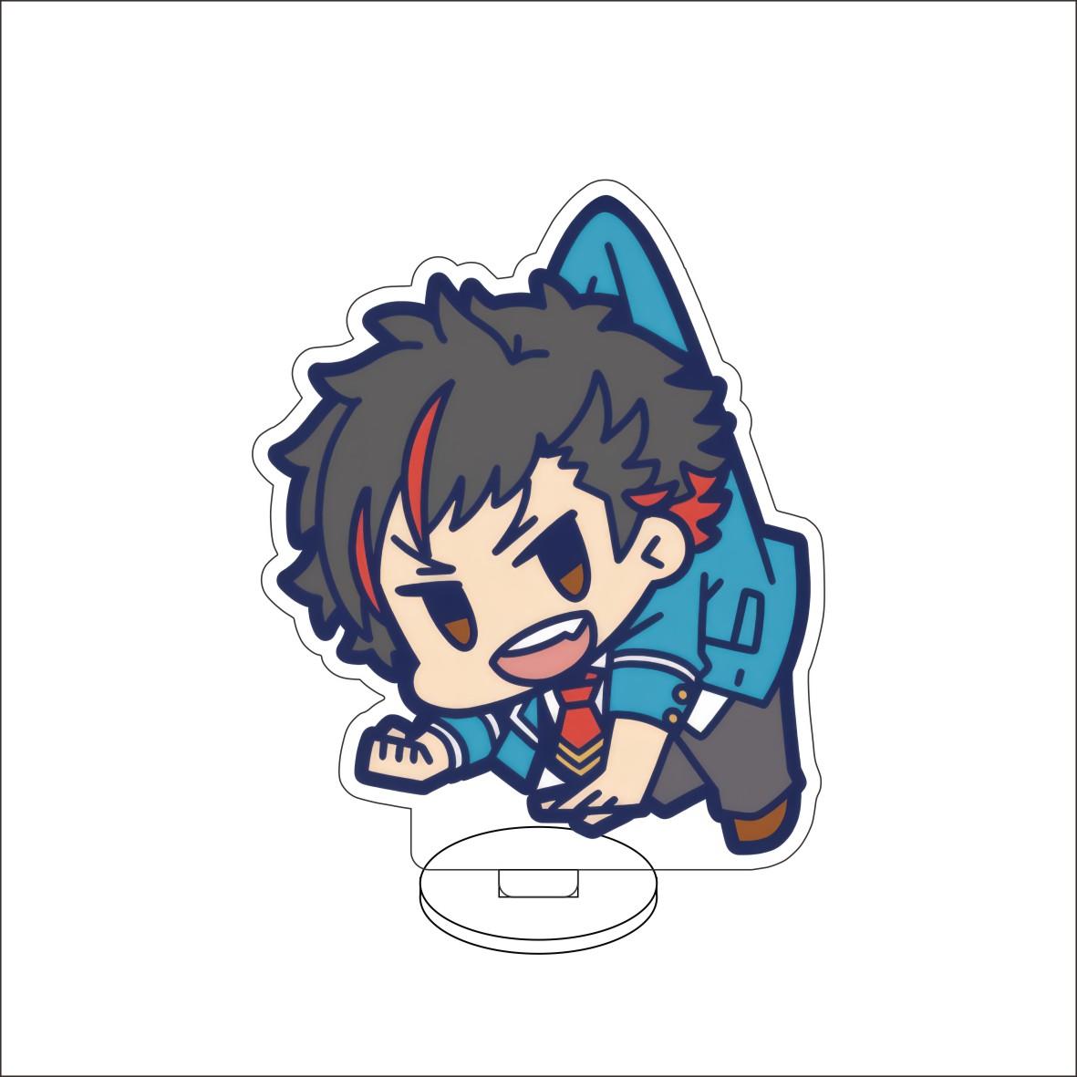 

10CM Ensemble Stars games Figure Stand Model Hidaka Hokuto/Akehoshi Subaru/Yuuki Makoto Cute Desk Decor Standing Sign Gifts 10CM