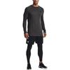Under Armour T-shirt Sportiva da Allenamento a Maniche Lunghe Girocollo Tinta Unita Slim Fit Uomo top Grigio 1367095-010