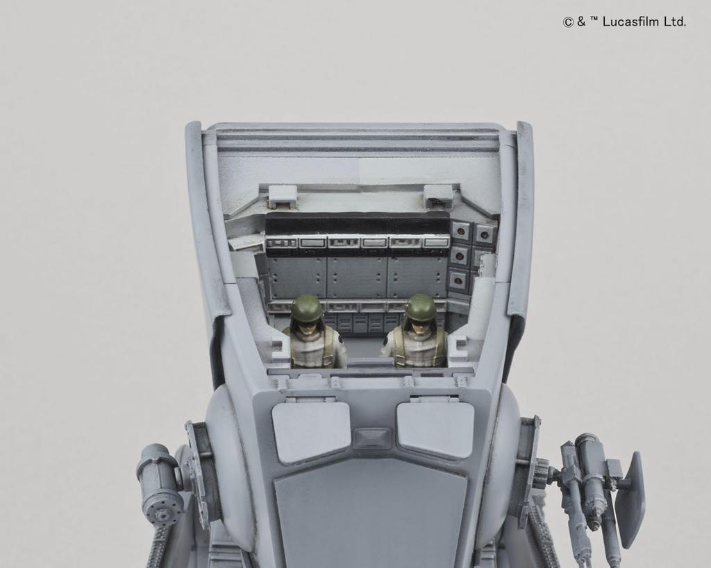 Plastikový model BANDAI SPIRITS Star Wars 1/48 AT-ST, barevné kódování (nová verze)