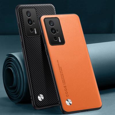 Funda de Cuero PU de Lujo Para Xiaomi Poco F5 Pro Cubierta Trasera Silicona Mate Protección Completa Funda de Teléfono Para Redmi K60 Pro RedmiK60 5G