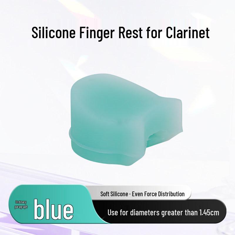 B-flat A-flat C-key Clarinet Silicone Thumb and Finger Rest Cover - Black