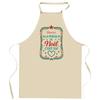 Tablier De Cuisine - Maurice Magie De Noël - Coton Épais Imprimé France - Motif Noël - Liens Ajustables