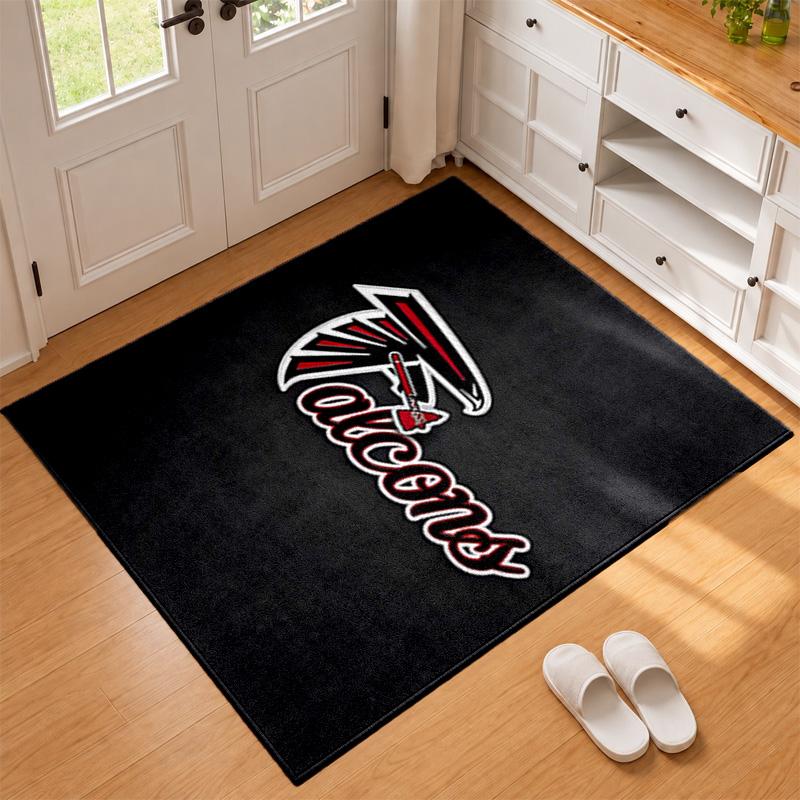 Atlanta Falcons Carpet Door Mat for Living Room or Bedroom Protective Mat Under Chair Office Decoration Christmas Gift Birthday Present