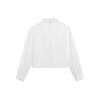 Li Ning Plain Loose Casual Long Sleeve Shirt Women shirts White ASHT024-3
