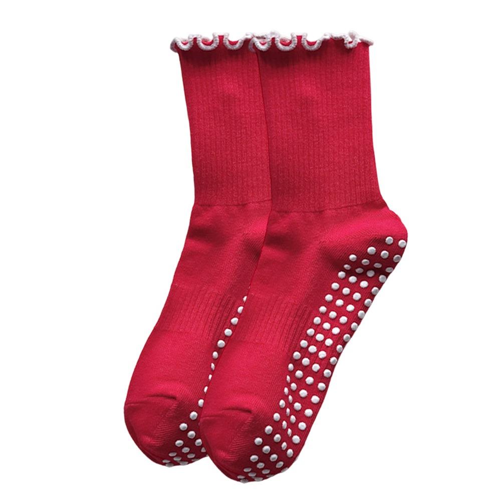 Rutschfeste Pilates-Socken Atmungsaktive Bodensocken Trendige Yoga-Socken für Damen