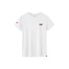 Quick-Drying Breathable Casual Sports Short Sleeve T-Shirt Unisex Tops Standard-White ATSS799-1