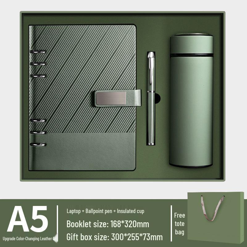 Custom A5 Ring Binder Notebook Gift Set with Logo - Holiday Souvenir Box