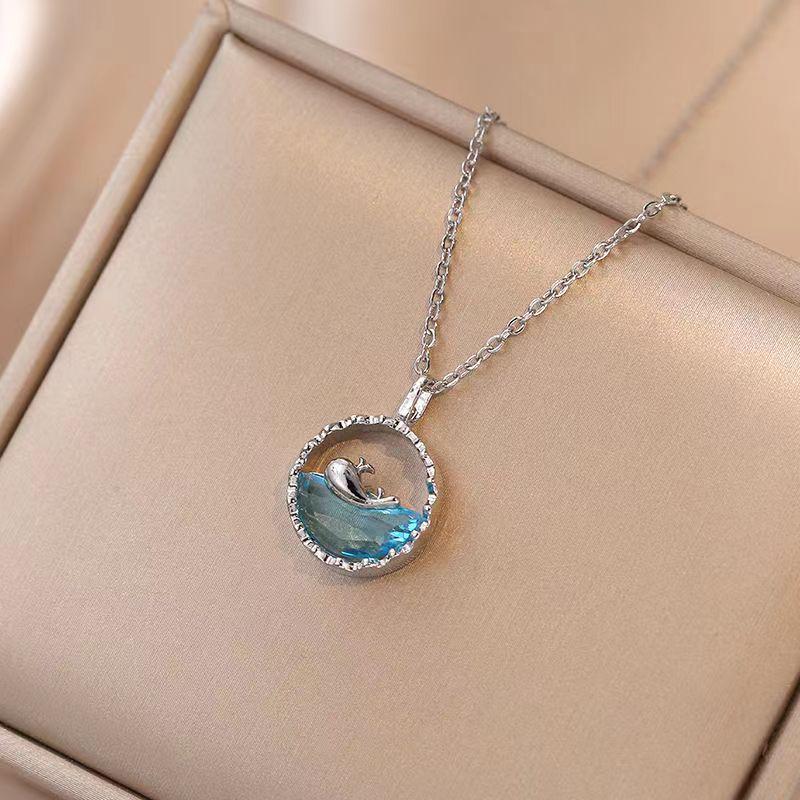 Women s Whale Life Necklace 2024 - Trendy Light Luxury Design in Copper with Clavicle Chain, Perfect Summer Gift