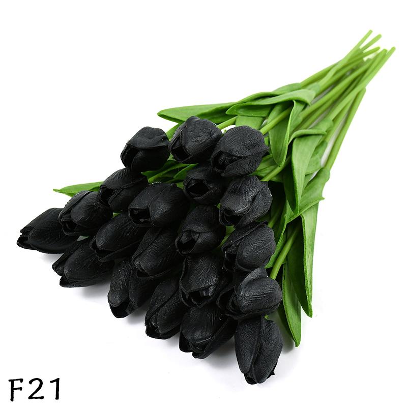 5/10pcs PU Tulip Simulation Flower Artificial Flowers Fake Tulips Real Touch Flower Arrangement Bouquet for Home Wedding Decor