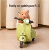 Celebrity-Inspired Hamster Stunt Motorcycle: Electric Tricycle Toy with Rotating Dazzling Skills