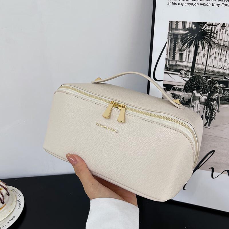 OEING Lychee Grain Portable Travel Cosmetic Bag