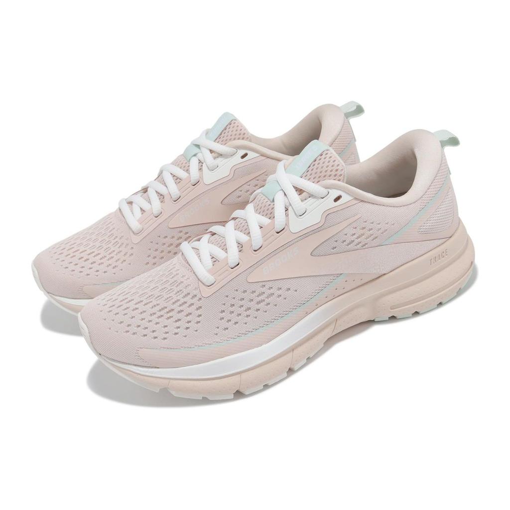 Brooks Trace 3 Crystal Grey Blue Glass Women Sneakers White 120401-1B-270