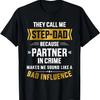 Call Me Step-dad Partner In Crime for Father's Day T-Shirt