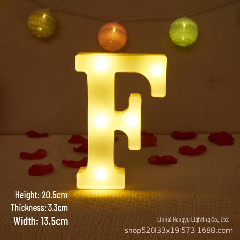 26 English Letter Night Lamp for Wedding Proposal or Decor