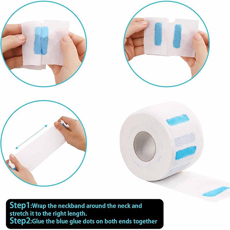 1/5Pcs/Set Professional Neck Paper Salon Barber Hair Dresser Roll Cutting Dressing Hairdressing Collar Accessory Necks Covering