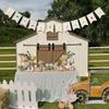 Locally Grown Baby Shower Bunting Banner, Vegetable Farmer's Party Decorations for Kids Produce Stand Farmers Market Bridal Shower Party Bachelorette