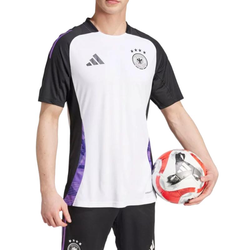 adidas Aeroready Dfb Tr Jsy Round Neck Breathable Color Block Football Shirt Men Tops IP8246