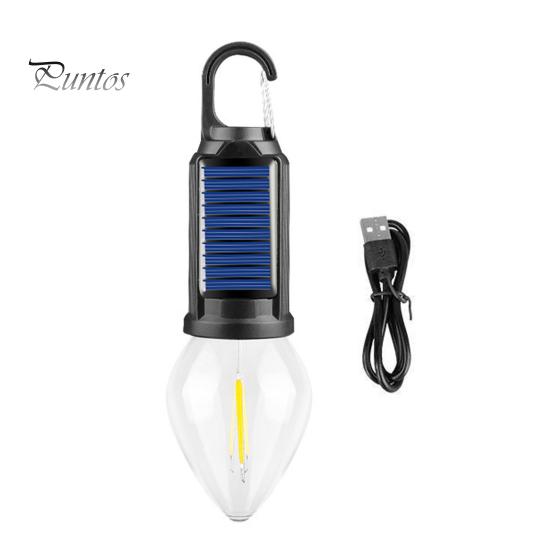 

1/2/3 шт. Сонячний кемпінговий ліхтар 3 режими регульований водонепроникний USB акумуляторний надяскравий для вулиці пішохідний намет підвісна лампочка аварійний ліхтар C