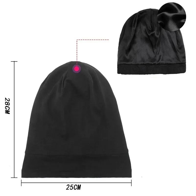 2025 Hot Spring and Autumn Winter Monochrome Practical Lining Color Ding Men and Women Pullover Cap Chemotherapy Cap
