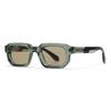 Lunettes de soleil vintage pour femme Plastique dégradé Rétro Carré Lunettes de soleil pour femme UV400 Lunettes de soleil pour la conduite Extérieur