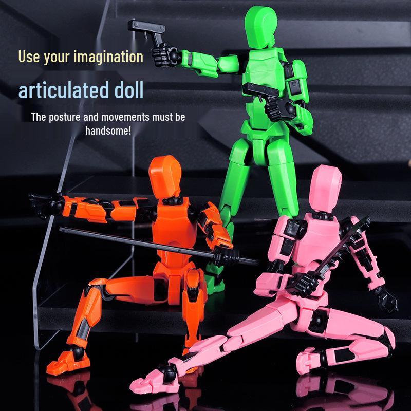 13-Joint Movable Lucky Doll: DIY Decompression 3D Printed Toy Mannequin