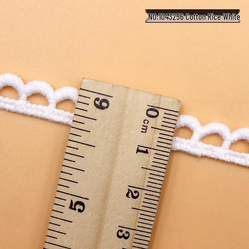 Water Soluble Lace Embroidery Collar - DIY Sewing Material Crescent Edge Cotton 