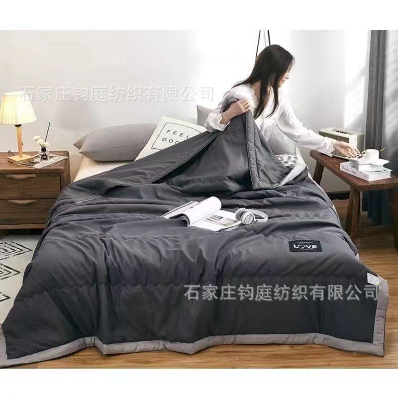 Summer Color Solid Blanket With Soft Filling For Kids And Student Dormitory