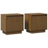 Nightstands 2 pcs Honey Brown 40 x 30 x 40 cm Solid Pine Wood