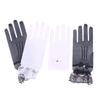 Elegant Ladies Short Lace Gloves Sheer Fishn Net Prom Party Gloves Female's Fashionable Soild Color Full-finger Mittens