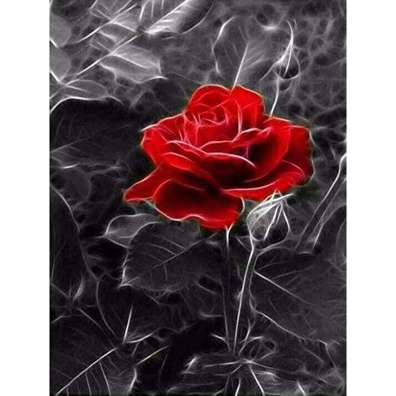 

5D DIY алмазна вишивка картина квіти фігура червоний пейзаж повна кругла дриль вишивка хрестиком мозаїка ручна робота Full Round 40x50CM