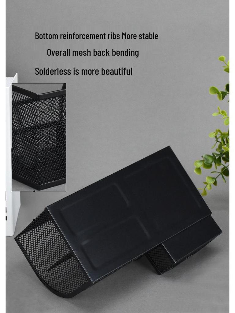 Little Seven Desktop Pen Holder - Office Stationery Organizer with Multiple Compartments