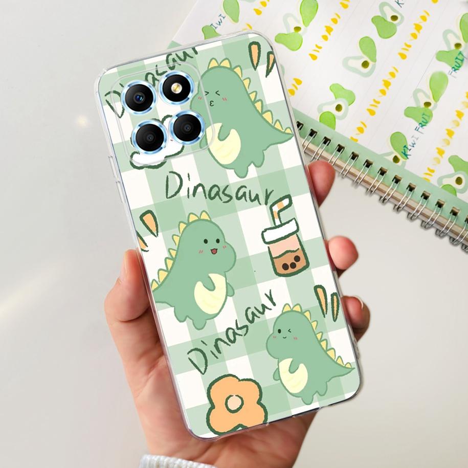 For Honor X6 5G Case VNE-LX1 VNE-LX2 VNE-LX3 Phone Cover Popular Flower Astronaut Soft Funda For Honor X8 TFY-LX1 HonorX8 Bumper