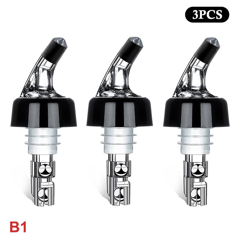 Measured Automatic Wine Pourer 1/3pcs Quick Accurate Spirit Dispenser No Drip Liquor Pour Spout for Home Bar Party Pub Use