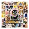 50 Cute Dog Emoji Stickers for Journals, Water Bottles, & Suitcases - Internet-Inspired Graffiti Design