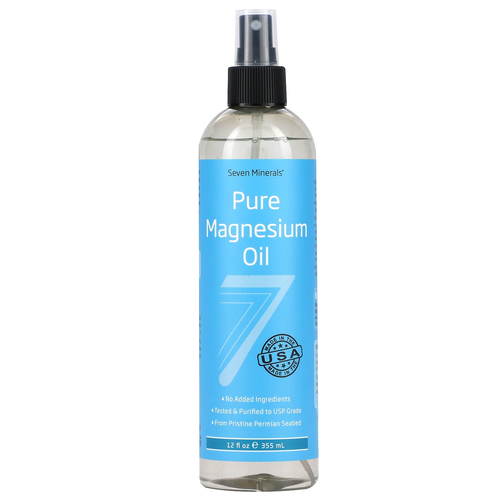 

Seven Minerals, Pure Magnesium Oil, 12 fl oz (355 ml)