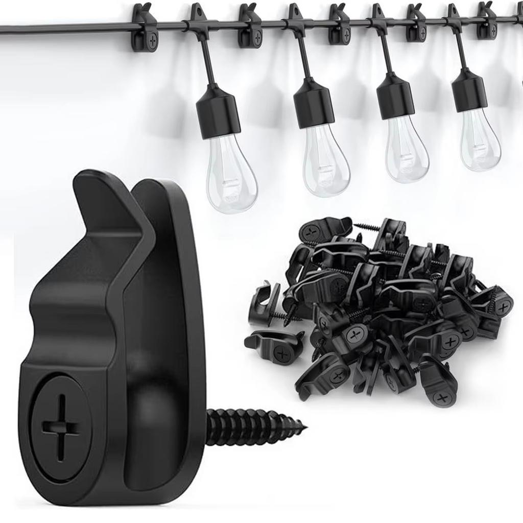 Grenzüberschreitende Lagerware Beleuchtungshaken – Einschraubbar für Lichterketten, Pflanzen & Weihnachtslichtleisten