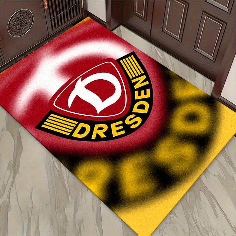Alfombra SG Dynamo Dresden para Sala de Estar, Dormitorio, Decoración de Sofá del Hogar, Alfombrilla Antideslizante para Jugar Niños