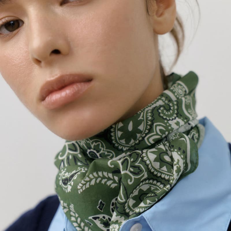 BB’DE SOLI’DE half paisley long scarf (3color)