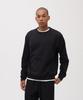 AVIREX CREW NECK L/S SWEAT 783-3932002 Men's M Black